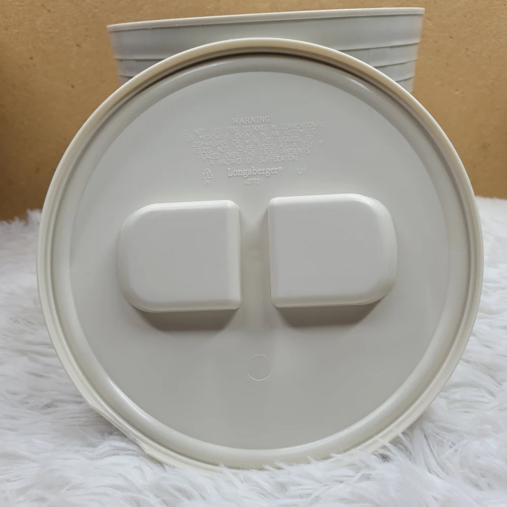 Longaberger Ice Cooler Bucket Basket Insert Cream  40772